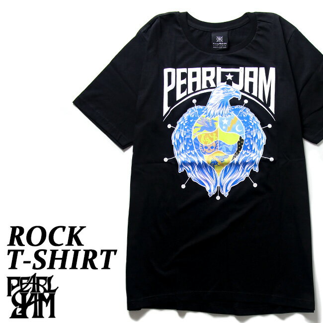 Pearl Jam Tシャツ パール ジャム ロックTシャツ バンドTシャツ 半袖 メンズ レディース かっこいい バンT ロックT バンドT ダンス ロック パンク 大きいサイズ 綿 黒 ブラック M L XL 春 夏 おしゃれ Tシャツ ファッション