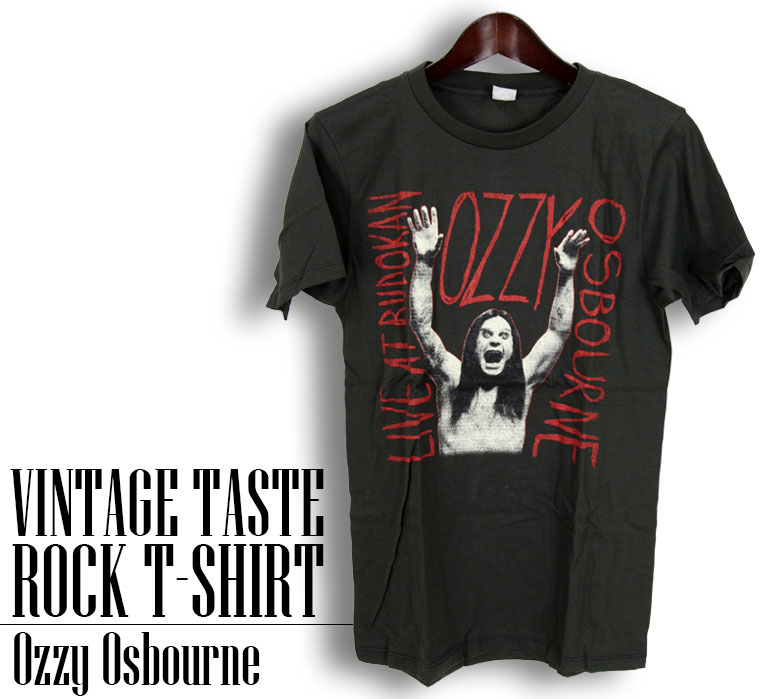 ヴィンテージ風 Ozzy Osbourne Tシャツ オジー オズボーン ロックTシャツ バンドTシャツ 半袖 メンズ レディース かっこいい バンT ロックT バンドT ダンス ロック パンク 大きいサイズ 綿 黒 ブラック M L XL 2XL春 夏 おしゃれ Tシャツ ファッション