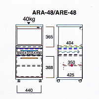 【送料無料】即納可能】国産フナモコ製レンジ台ARA-48エリーゼアッシュ色スライドカウンター付き引出付きFunamoko製Range Counterコンセント付きキッチンラック巾48cm幅家電用品レンジ収納台キッチンレンジボード日本製組立不要完成品レンヂ台ジューサーミキサー収納ラック棚