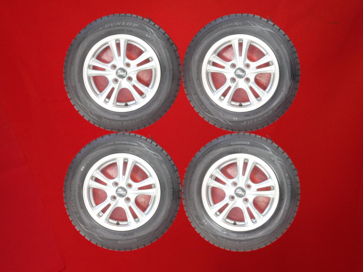 ダンロップ ウィンター MAXX 01(WM01) DUNLOP WINTER MAXX 01 185/70R14 88Q 5Wスポークタイプ 1P 5.5Jx14 +38 4/100 ポリッシュ系 シルバー(銀色)系 ノート-eパワー カローラ アクシオ アレックス ノート カローラ フィールダー カローラ スパシオ シビック ハイブリッド