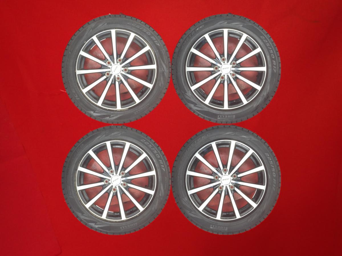 ピレリ アイス アシンメトリコ PIRELLI ICE ASIMMETRICO 225/50R17 94Q 12スポークタイプ 1P 7Jx17 +53 5/114.3 ブラックポリッシュ(ブラック&ポリッシュ) アコード ツアラー アコード