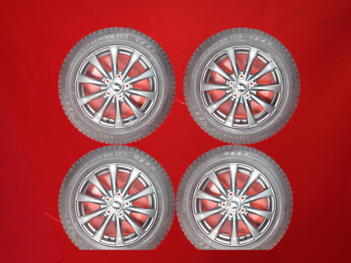 ダンロップ ウィンター MAXX 03(WM03) DUNLOP WINTER MAXX 03 205/55R16 91Q 10スポークタイプ 1P 6.5Jx16 +53 5/114.3 ガンメタ系 アテンザ スポーツワゴン クラウン ロイヤル アクセラ スポーツ プログレ スープラ ラフェスタ ハイウェイスター ステップワゴン スパーダ