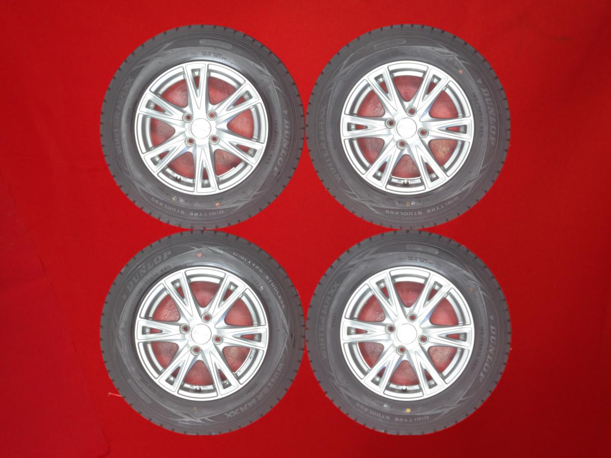 ダンロップ ウィンター MAXX 01(WM01) DUNLOP WINTER MAXX 01 185/70R14 88Q 6スポークタイプ 1P 5.5Jx14 +38 4/100 ガンメタ系 カローラ スパシオ ノート アレックス カローラ アクシオ ノート-eパワー カローラ フィールダー シビック カローラ ランクス カローラ シビッ