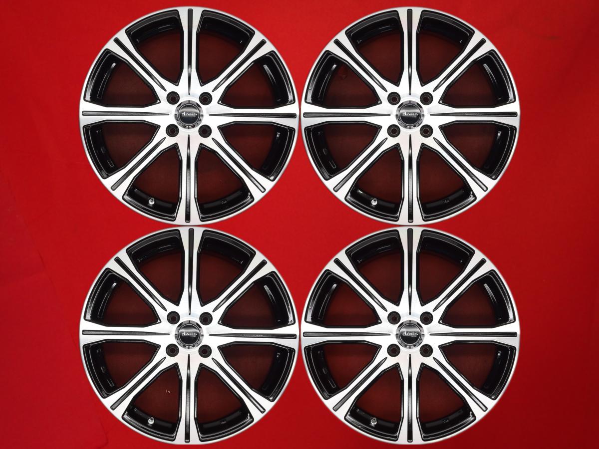 Advanti RACING (アドヴァンティ レーシング) 7スポーク 6.5Jx17 +53 4/100 ブラックポリッシュ(ブラック&ポリッシュ) フィット ハイブリッド シャトル フィット シャトル フィット フリード グレイス インサイト フリード スパイク