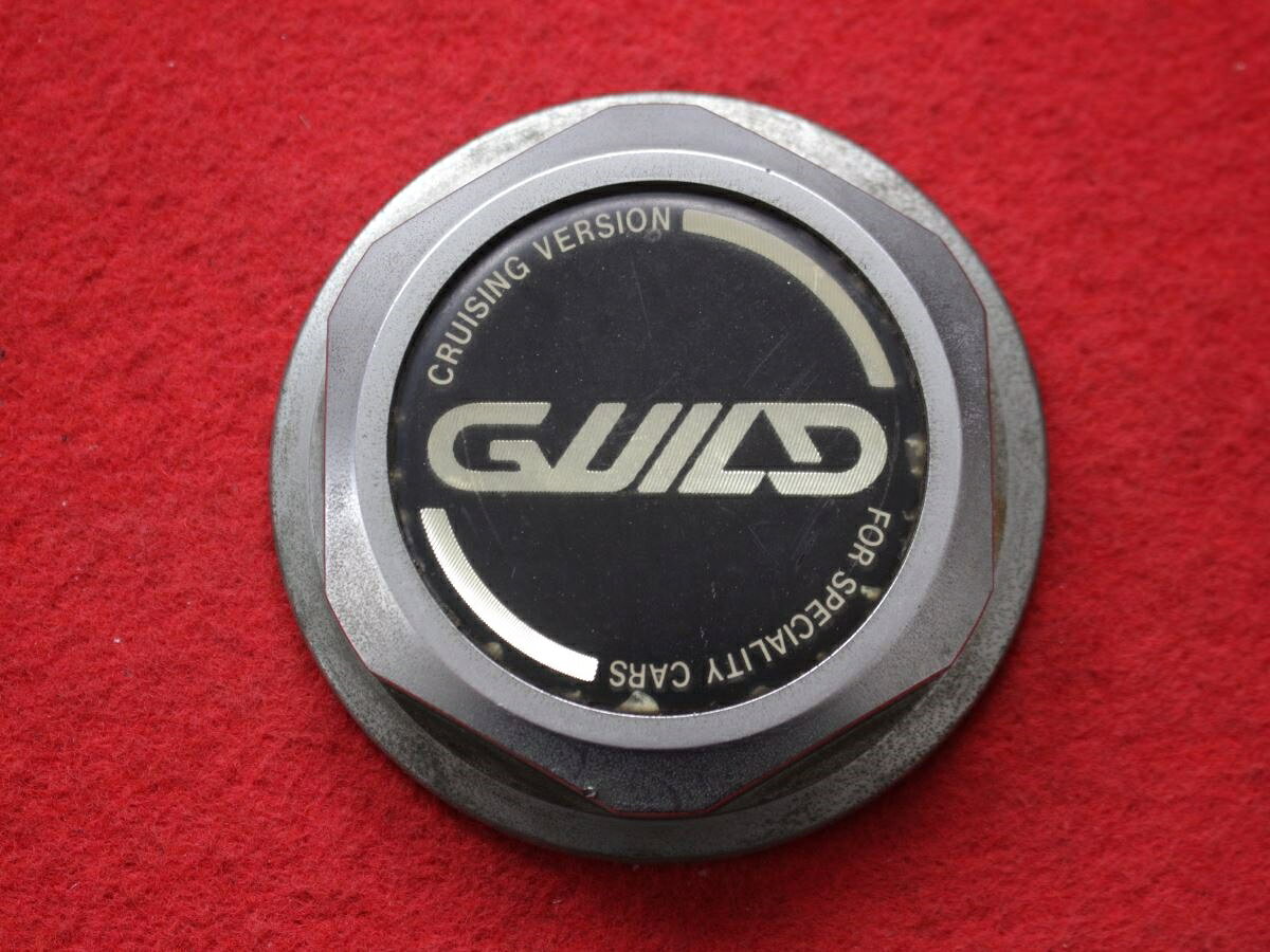 ●商品情報 GUILDキャップ1枚の出品です。全体的にキズ、全体的にシミ、エンブレムの浮き、サビ、変色又はくすみがあります。プラスチック製、黒色、銀色です。☆キャップを傷つけて.しまった方、破損してしまった方、いつの間にか知らないうちに飛んで行って失くしてしまった方、経年劣化により使用出来なくなってしまった方など、単品でお探しの方におススメです！！☆【寸法・程度について】【程度について】キズ等の程度につきましては画像にてご確認ください。表記は省略させて頂いておりますのでご了解ください。【寸法】※すべて実測値です画像にてご確認下さい。測定個所は下記の部分となります。全幅(直径)・裏面取付部径・厚さ(高さ)ジャンクCP5203561送料 1100円（税込） 社外 キャップ 商品番号 P005203561 （お問い合わせの際にはこの番号をお伝え下さい） 部品名 キャップ 証明書 無 保証書 なし 取扱説明書 無 当店評価 ジャンクC スペック 送料（税別） 1,000円 ※沖縄県や離島の場合は中継料が加算されます 当店は中古専門店です。商品画像をよくご確認の上ご購入下さい。 お気に召しませんでしたか？ 当店には数万点の商品があります。 他の商品もぜひご検討ください。 この店舗の他の商品も見てみる