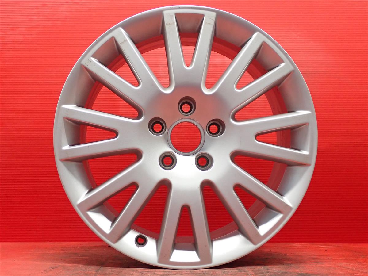 アウディ A6純正8本スポーク 7Jx17 +42 5/112 シルバー(銀色)系