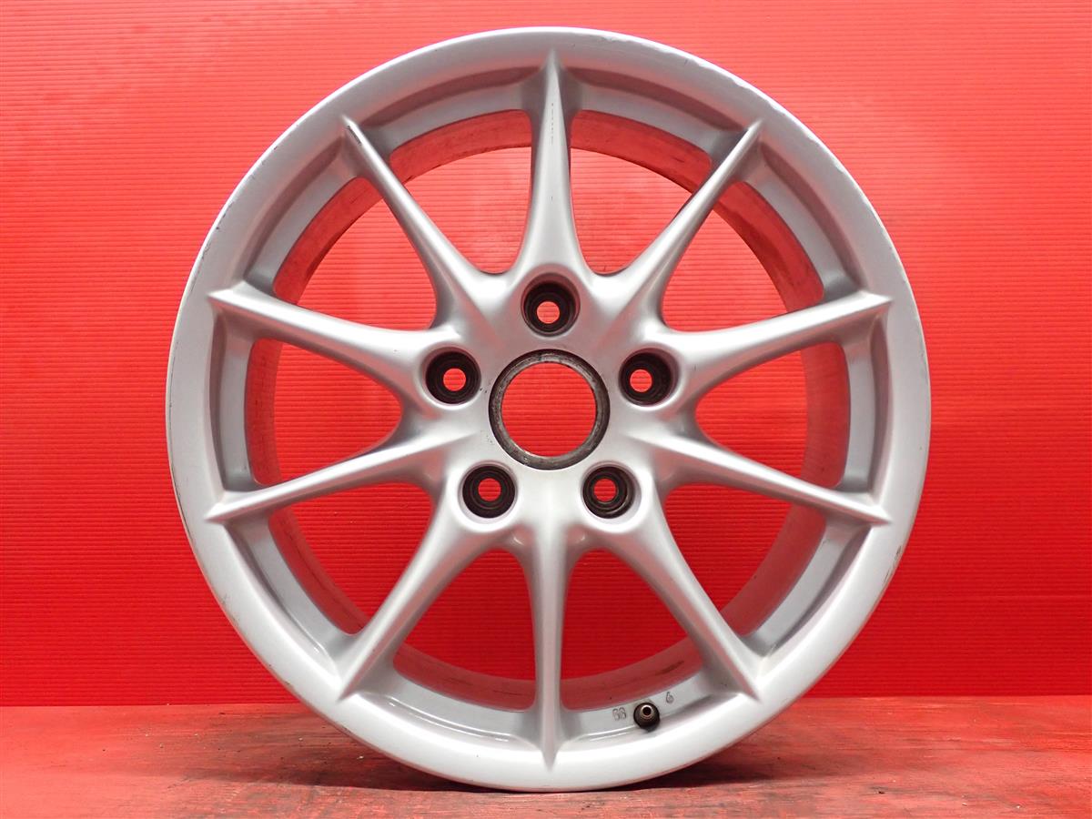 ポルシェ 911(996系)純正10スポーク 9Jx17 +55 5/130 シルバー(銀色)系