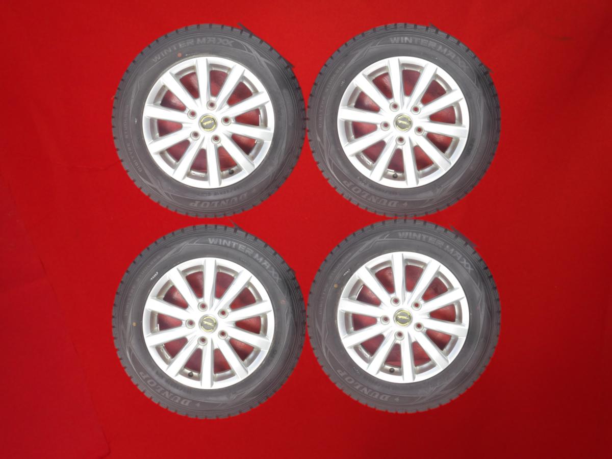 ダンロップ ウィンター MAXX 01(WM01) DUNLOP WINTER MAXX 01 195/65R15 91Q 10スポークタイプ 1P 6Jx15 +53 5/114.3 シルバー(銀色)系 プログレ センティア マークII S-MX プレマシー ラフェスタ ハイウェイスター アイシス アコード ワゴン ステップワゴン スパーダ ノア