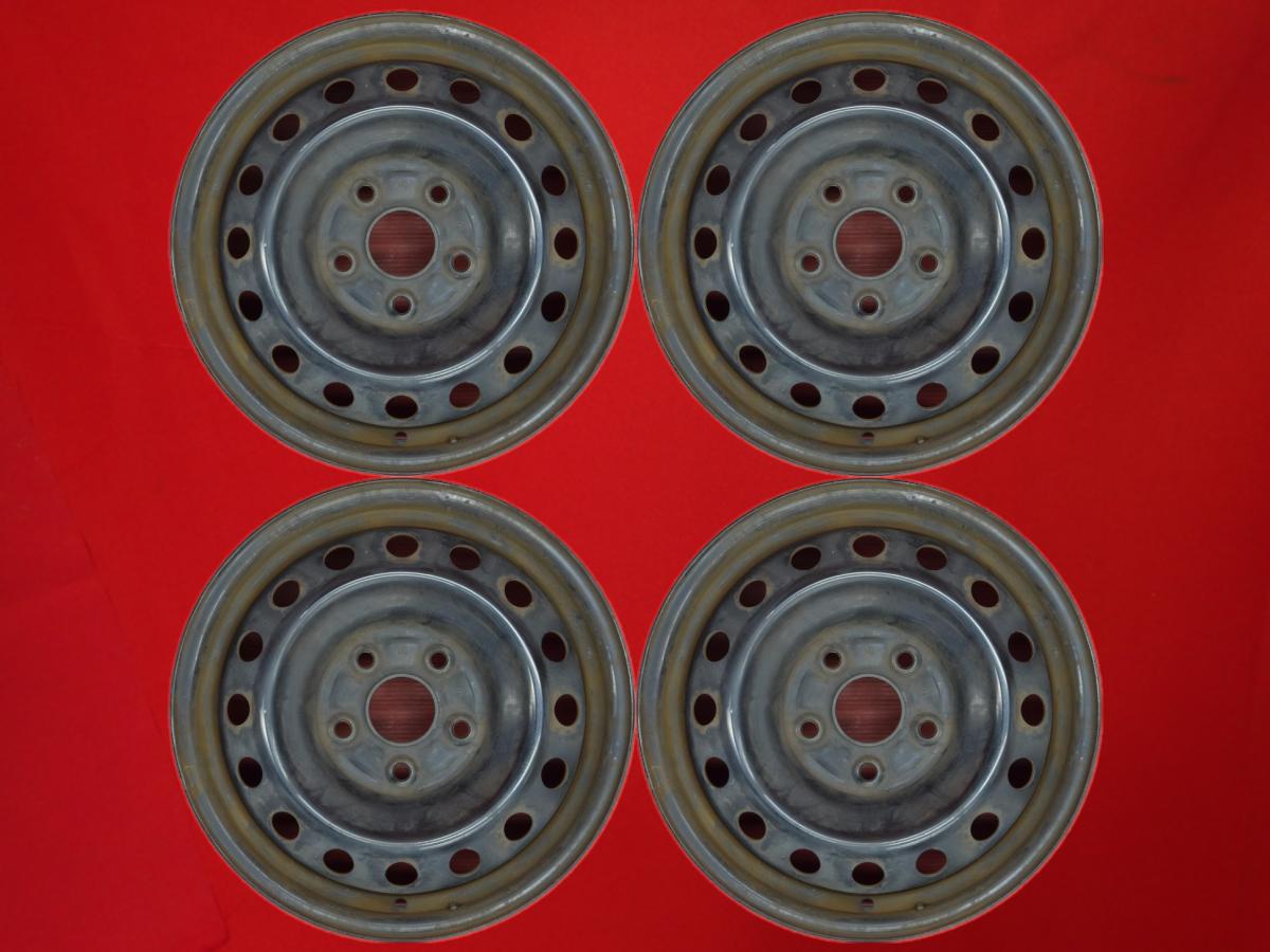 ヴォクシー-ノア (70-80系)純正スチール(キャップ無) 6Jx15 +50 5/114.3 ブラック(黒色)系 ノア ヴォクシー エスクァイア