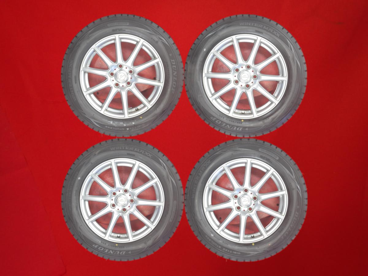 ダンロップ ウィンター MAXX 01(WM01) DUNLOP WINTER MAXX 01 225/60R17 99Q 10スポークタイプ 1P 7Jx17 +38 5/114.3 ガンメタ系 クルーガーハイブリッド クルーガー ヴェルファイア エクストレイル アルファード