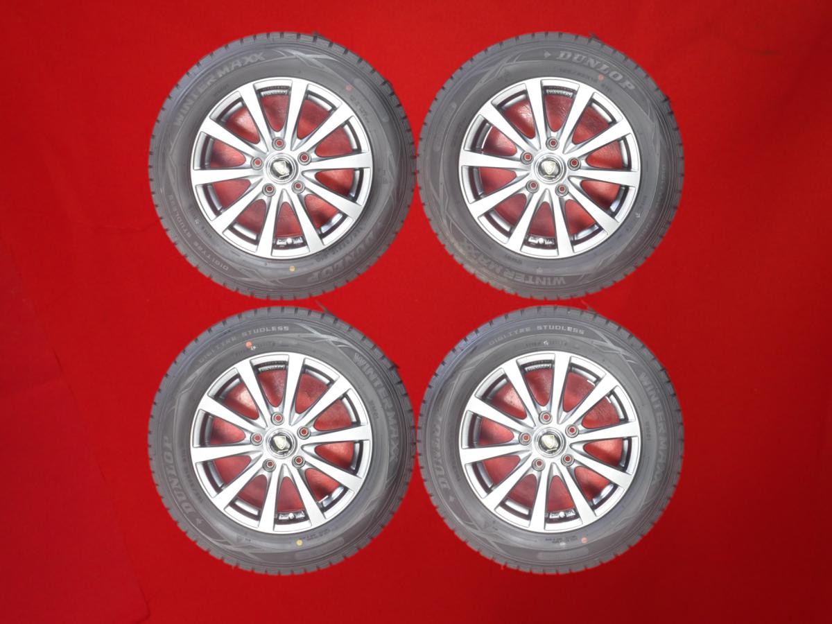 ダンロップ ウィンター MAXX 01(WM01) DUNLOP WINTER MAXX 01 195/65R15 91Q 10スポークタイプ 1P 6Jx15 +50 5/114.3 ガンメタ系 プログレ アクセラ スポーツ センティア アテンザ スポーツワゴン チェイサー ランディ クラウン プレマシー S-MX マークII アテンザ スポーツ