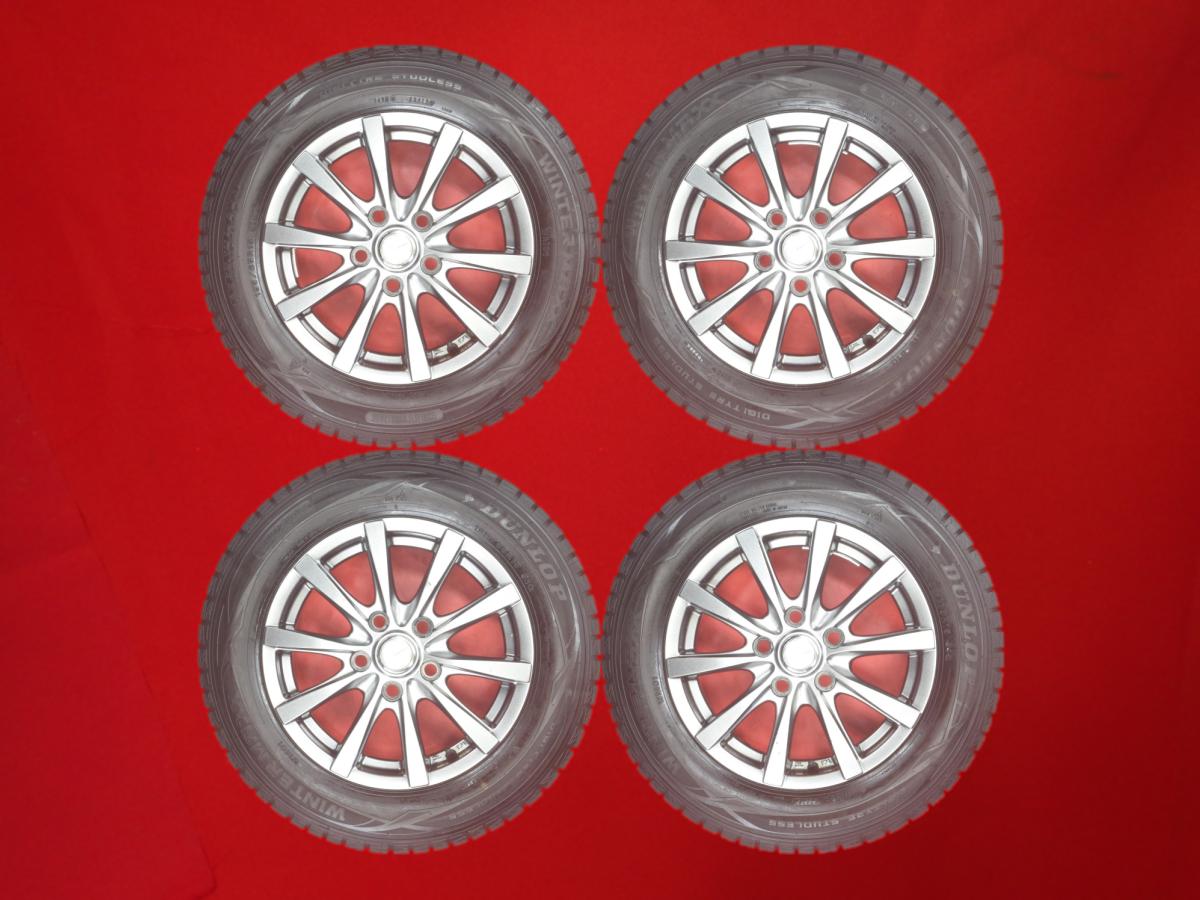 ダンロップ ウィンター MAXX 01(WM01) DUNLOP WINTER MAXX 01 195/65R15 91Q 10スポークタイプ 1P 6Jx15 +53 5/114.3 ガンメタ系 エスクァイア ヴォクシー ノア クラウン セダン クレスタ プログレ アイシス マークII