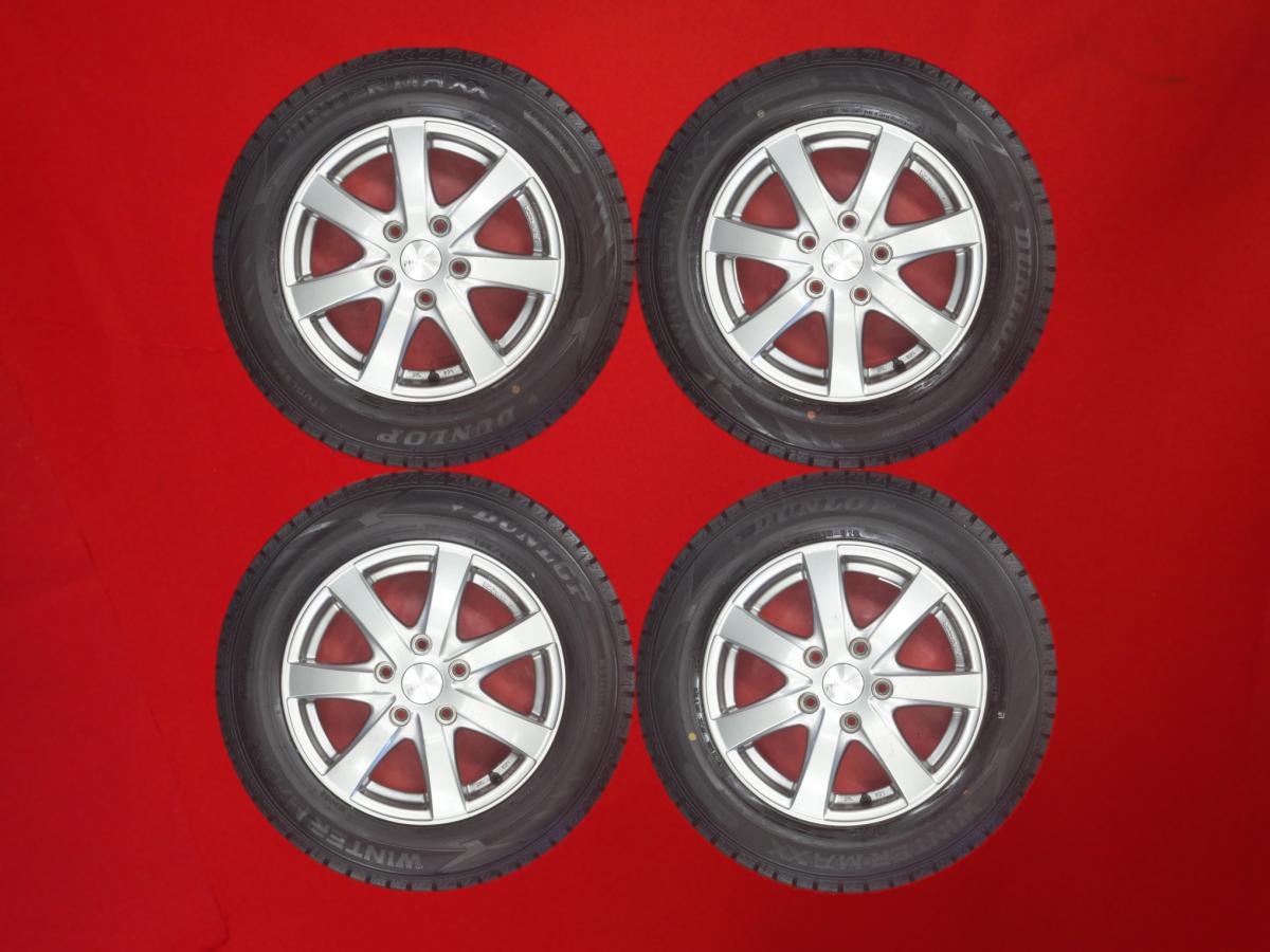 ダンロップ ウィンター MAXX 02(WM02) DUNLOP WINTER MAXX 02 195/65R15 91Q 7スポークタイプ 1P 6Jx15 +48 5/114.3 ガンメタ系 ヴォクシー アンフィニ MS-8 エスクァイア ストリーム アコード アテンザ セダン アテンザ アクセラ アコード ワゴン シビック ハイブリッド ノ