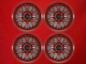 レーシング スパルコ NS-II ストリート 6Jx14 +40 4/100 レッド(赤色)系 スプリンタートレノ シビック ユーノス ロードスター カローラ レビン パルサー ランサー