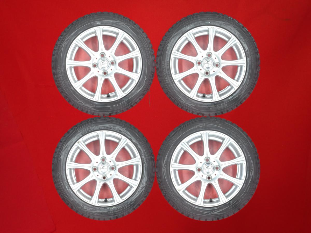 ダンロップ ウィンター MAXX 01(WM01) DUNLOP WINTER MAXX 01 185/55R15 82Q 9スポークタイプ 1P 5.5Jx15 +42 4/100 シルバー(銀色)系 シボレー クルーズ プラッツ ラウム ブーン ルミナス カローラ レビン ノート スプリンターカリブ コンチェルト ムーヴ ラテ スパーキー