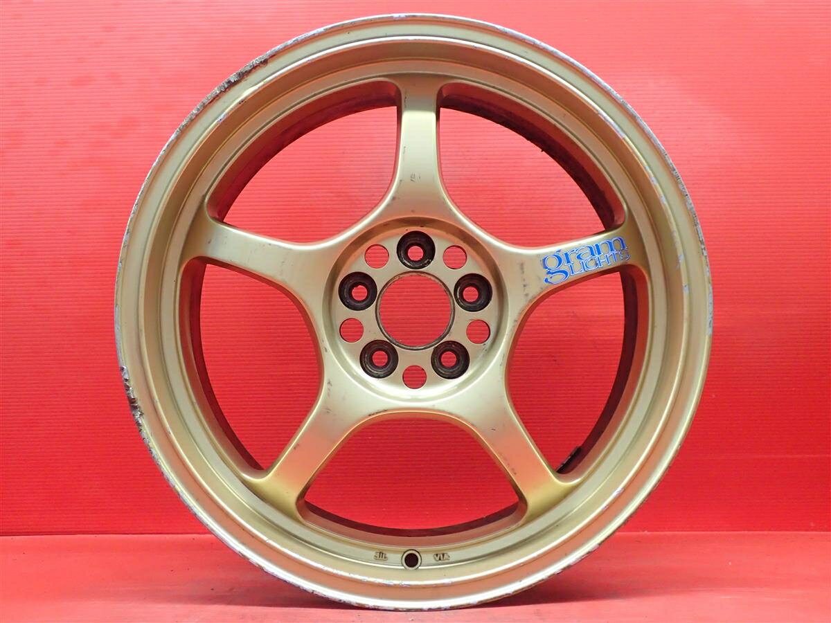 グラムライツ 57C 7.5Jx17 +40 5/100 ゴールド(金色)系