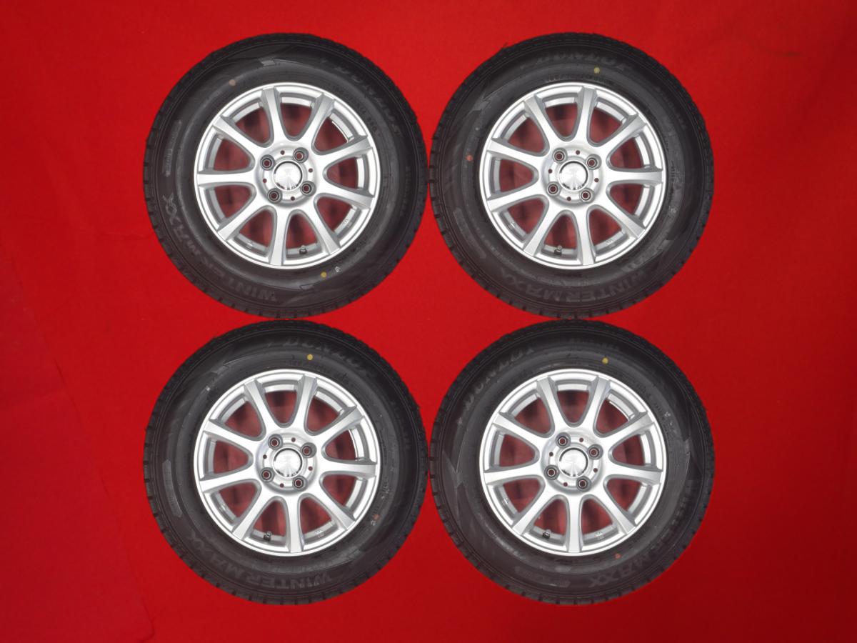 ダンロップ ウィンター MAXX 02(WM02) DUNLOP WINTER MAXX 02 185/70R14 88Q DUFACT デュファクト DS9 5.5Jx14 +42 4/100 シルバー(銀色)系 アレックス ノート カローラ スパシオ カローラ アクシオ カローラ リベロ サニー カローラ ランクス シビック カローラ フィールダ