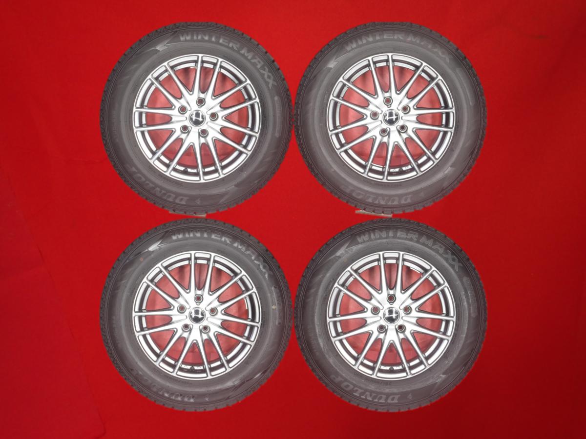 ダンロップ ウィンター MAXX 02(WM02) DUNLOP WINTER MAXX 02 215/65R16 98Q Exceeder(エクシーダー) E01 6.5Jx16 +38 5/114.3 ガンメタ系 パジェロ イオ ラグレイト ヴェルファイア アルファード MPV