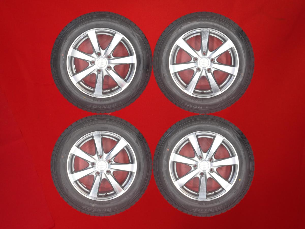 ダンロップ ウィンター MAXX 01(WM01) DUNLOP WINTER MAXX 01 205/65R16 95Q 7スポークタイプ 1P 7Jx16 +47 5/114.3 ガンメタポリッシュ(ガンメタ&ポリッシュ) ステージア オデッセイ CR-V ヴェゼル ティアナ MPV