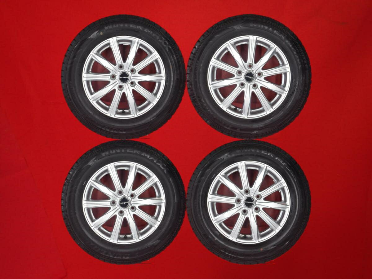 ダンロップ ウィンター MAXX 02(WM02) DUNLOP WINTER MAXX 02 215/65R16 98Q バルミナ BALMINUM KR10 6.5Jx16 +38 5/114.3 シルバー(銀色)系 パジェロ イオ エルグランド デュアリス MPV アルファード エクストレイル プレサージュ ヴェルファイア