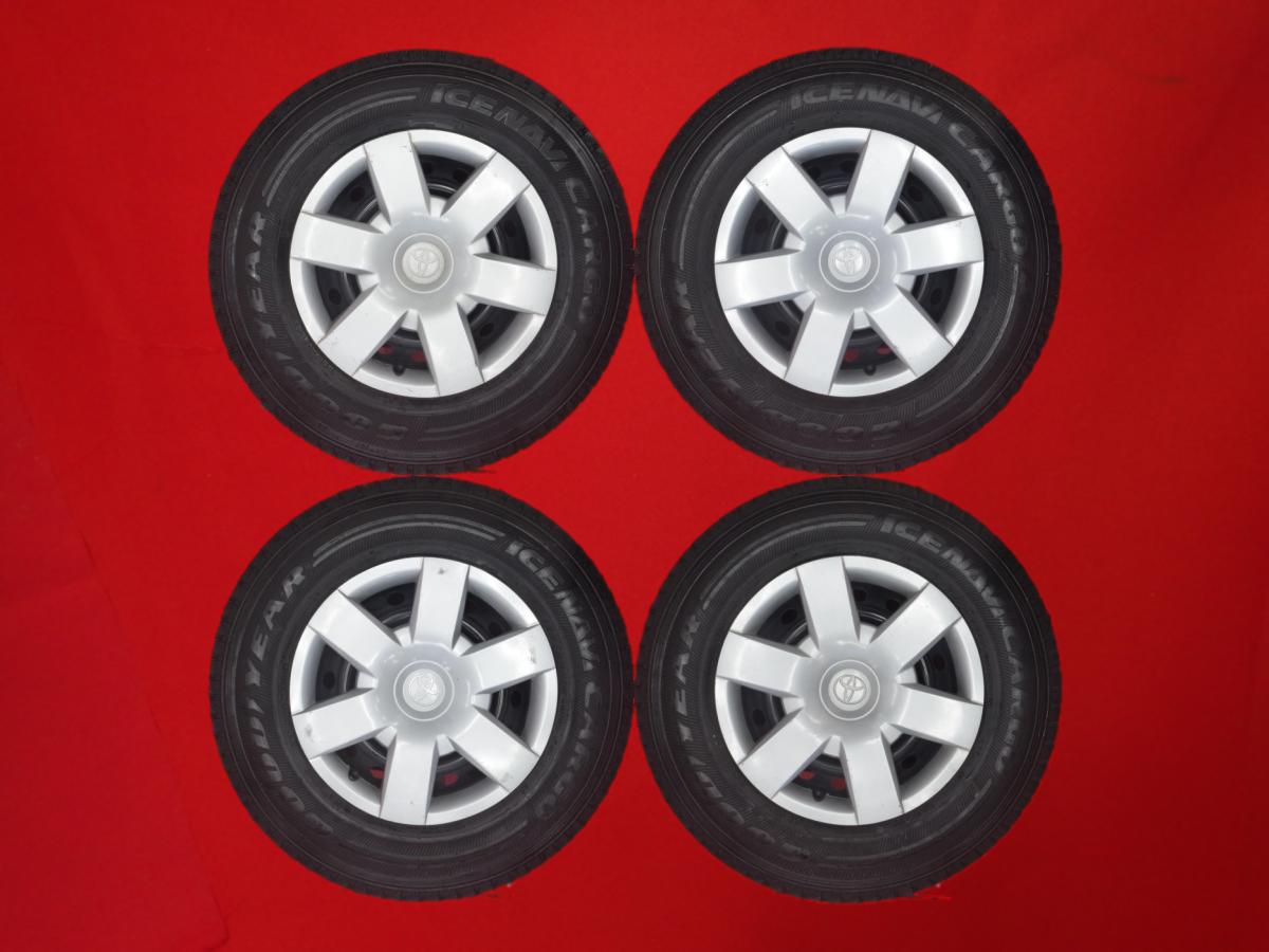 グッドイヤー アイスナビ カーゴ GOODYEAR ICENAVI CARGO 195/80R15 107/105L ハイエース (200系)純正スチール フルホイールキャップ付 6Jx15 +35 6/139.7 シルバー(銀色)系 ハイエースワゴン ハイエースコミューター ハイエースバン レジアスエース バン