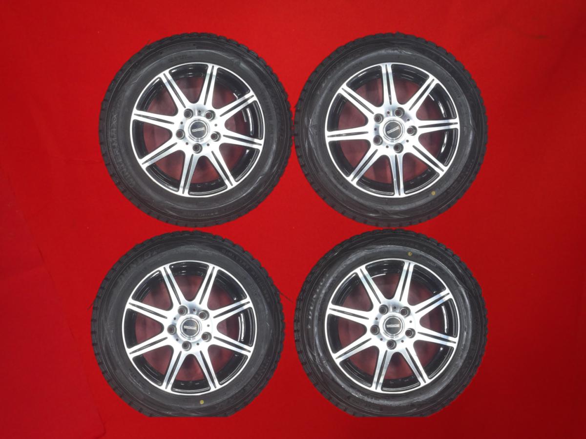 ダンロップ ウィンター MAXX 01(WM01) DUNLOP WINTER MAXX 01 185/65R15 88Q 8スポークタイプ 1P 6Jx15 +43 5/114.3 ブラックポリッシュ(ブラック&ポリッシュ) フリードプラス ジャパンタクシー