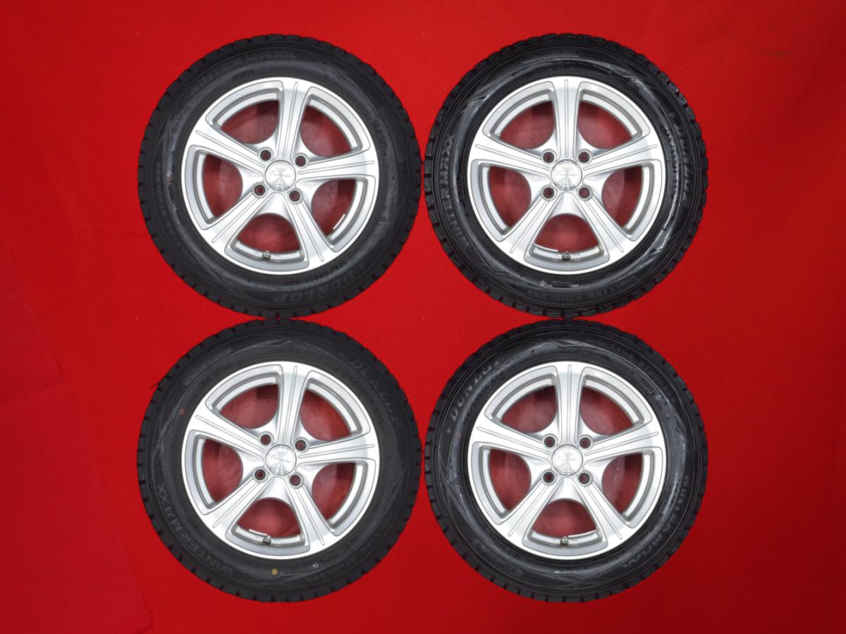 ダンロップ ウィンター MAXX 01(WM01) DUNLOP WINTER MAXX 01 175/65R14 82Q Exceeder(エクシーダー) LS5 5.5Jx14 +45 4/100 シルバー(銀色)系 キューブ キュービック CR-X デルソル NXクーペ サニールキノ ファンカーゴ カルタス サクシード シビック ウィル サイファ コル