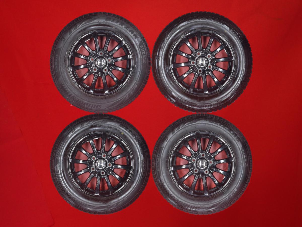 ブリヂストン ブリザック VRX2 BRIDGESTONE BLIZZAK VRX2 205/65R15 94Q 12スポークタイプ 1P 6Jx15 +53 5/114.3 ブラック(黒色)系 ミレーニア ステップワゴン アヴァンシア MPV ストリーム ステップワゴン スパーダ MS-9 センティア レジェンド