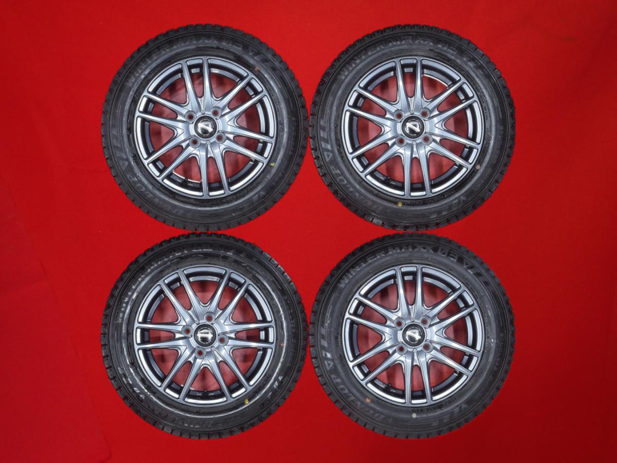 ダンロップ ウィンター MAXX 03(WM03) DUNLOP WINTER MAXX 03 175/65R14 82Q WAREN(ヴァーレン) W03 5.5Jx14 +45 4/100 ガンメタ系 ヴィッツ ADワゴン デミオ コルト プラス ウィル サイファ バン フレア クロスオーバー シビック ベルタ ファミリア ワゴン プリウス サニー