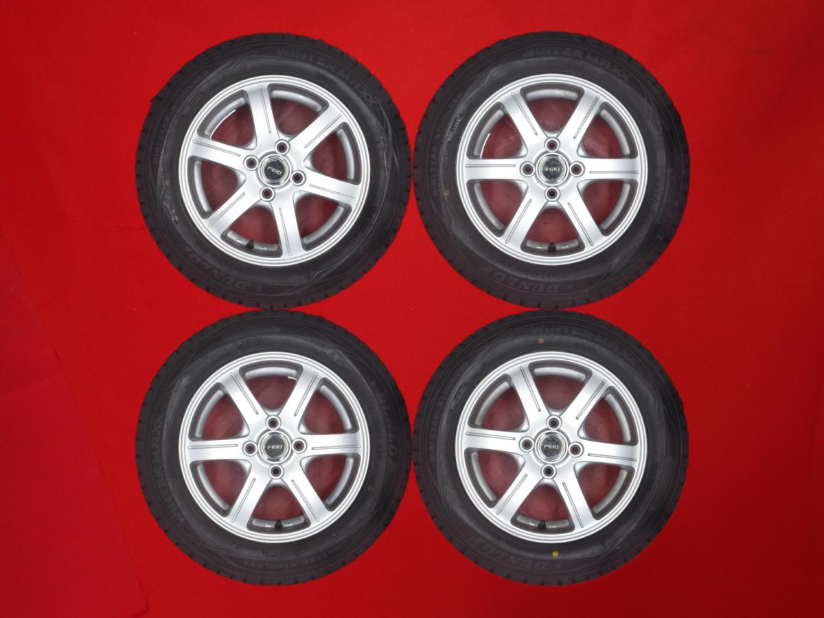 ダンロップ ウィンター MAXX 01(WM01) DUNLOP WINTER MAXX 01 175/65R14 82Q FEID(フェイド) G6 5.5Jx14 +45 4/100 シルバー(銀色)系 インテグラ プラッツ コンチェルト スプリンターカリブ パッソ セッテ サニーカリフォルニア カローラ レビン ブーン ルミナス ジェミニ