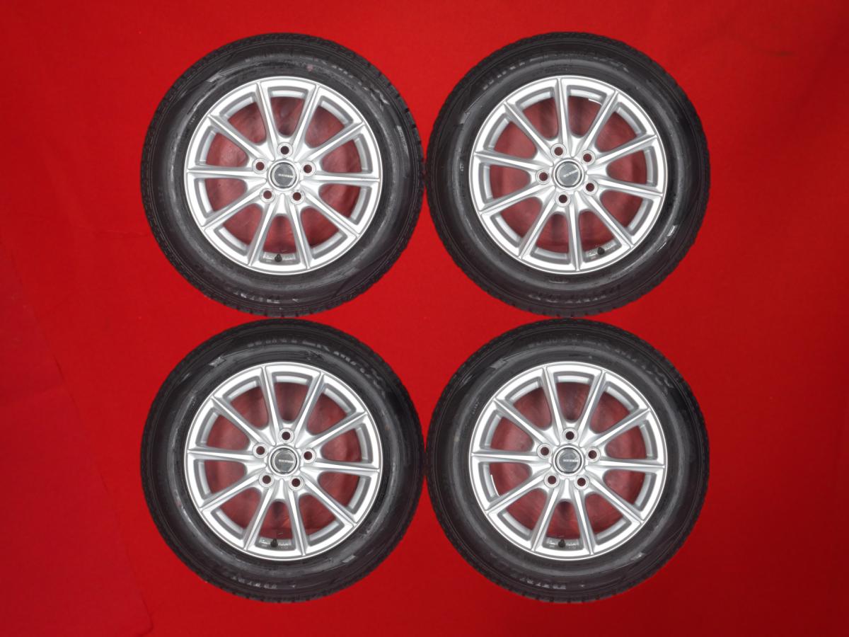 ダンロップ ウィンター MAXX 02(WM02) DUNLOP WINTER MAXX 02 205/60R16 92Q ECO FORME エコフォルム SE-15 6.5Jx16 +39 5/114.3 シルバー(銀色)系 ノア サイ アベンシス ワゴン ヴォクシー プリウスα エスティマ イプサム ウィンダム プロナード カムリグラシア マークII