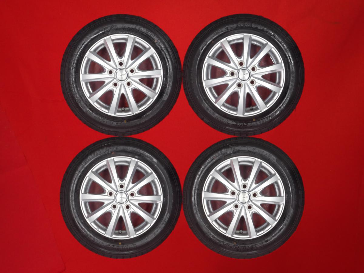 グッドイヤー アイスナビ 7 GOODYEAR ICENAVI 7 195/65R15 91Q RAVRION RS01 6Jx15 +52 5/114.3 シルバー(銀色)系 エスクァイア ヴォクシー ノア クレスタ クラウン セダン マークII プログレ アイシス