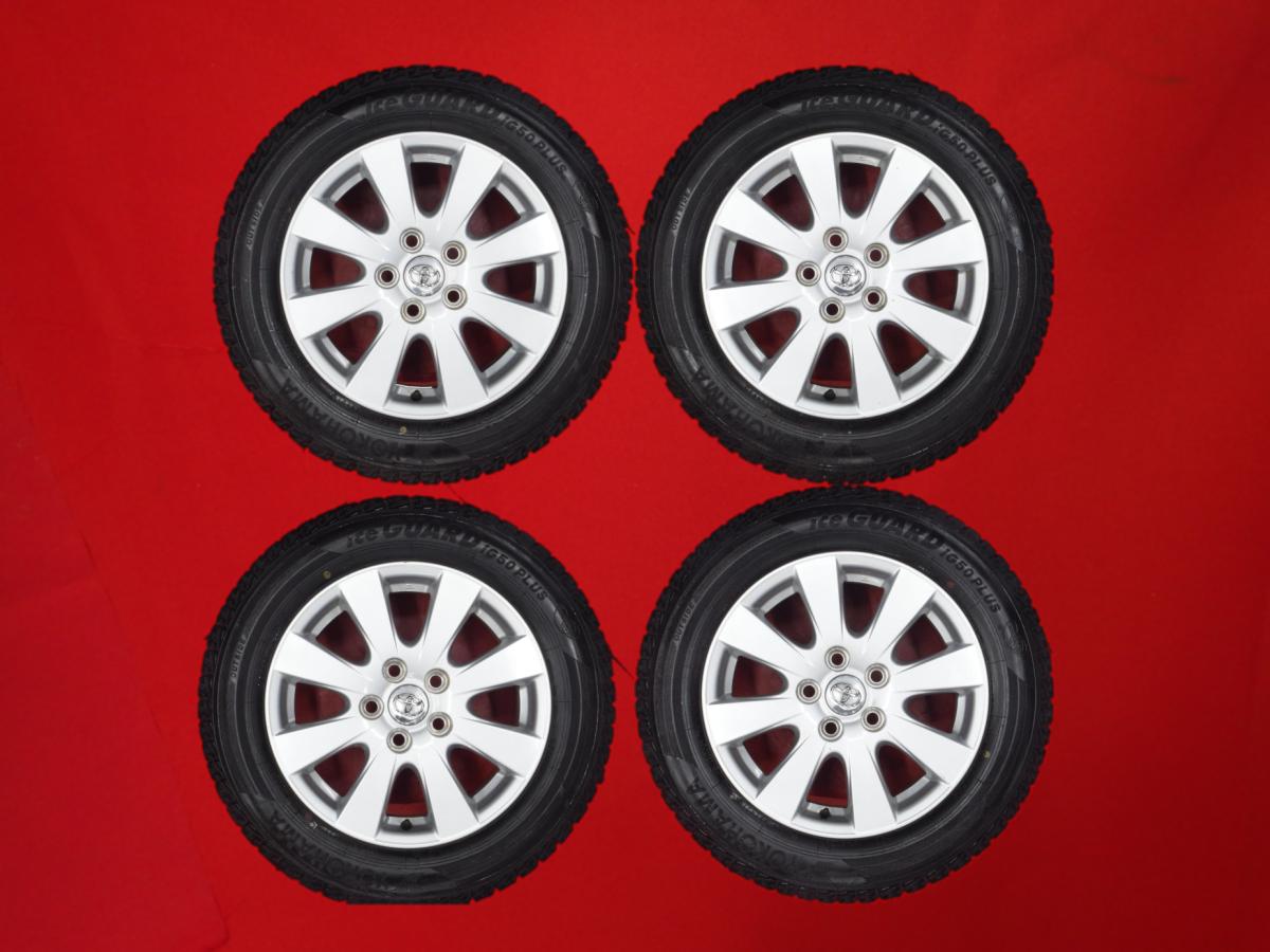 ヨコハマ アイスガード 5 プラス IG50 YOKOHAMA iceGUARD 5 PLUS IG50 215/60R16 95Q カムリ (ACV40)純正8スポーク 6.5Jx16 +45 5/114.3 シルバー(銀色)系 ルシーダ&エミーナ クラウン マジェスタ エスティマ カムリ アルファード クラウン アスリート エスティマ ハイブリ