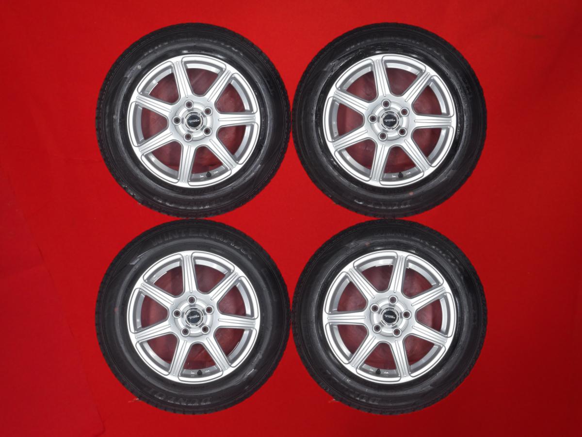 ダンロップ ウィンター MAXX 02(WM02) DUNLOP WINTER MAXX 02 205/65R16 95Q TOPRUN R7 6.5Jx16 +46 5/114.3 シルバー(銀色)系 CR-V ステージア エスティマ ヴェゼル ヤリス クロス アルファード MPV ティアナ