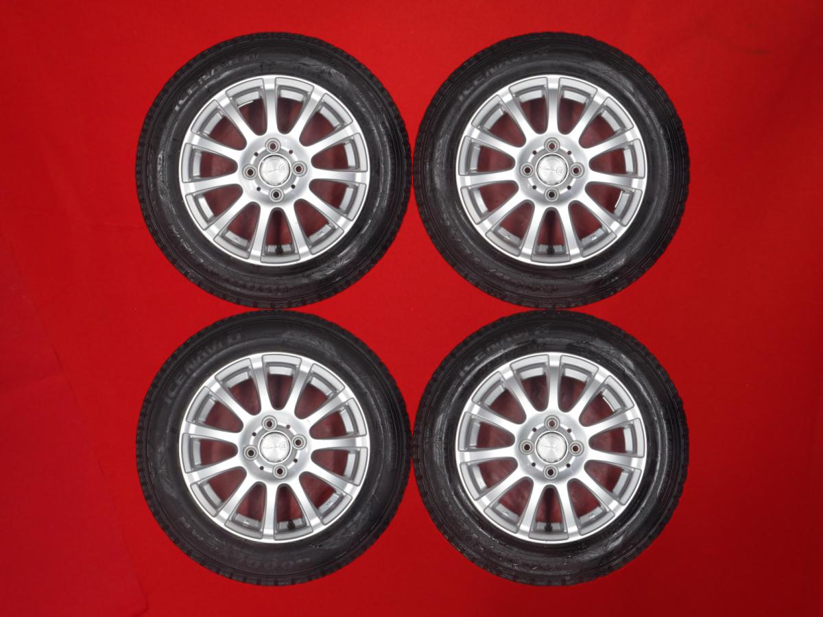 グッドイヤー アイスナビ 6 GOODYEAR ICENAVI 6 175/65R14 82Q La-Strada ラ-ストラーダ TIRADO α(ティラード-アルファ) 5.5Jx14 +50 4/100 シルバー(銀色)系 ヴィッツ デミオ コルト プラス ベルタ フィット ノート キューブ フィット アリア