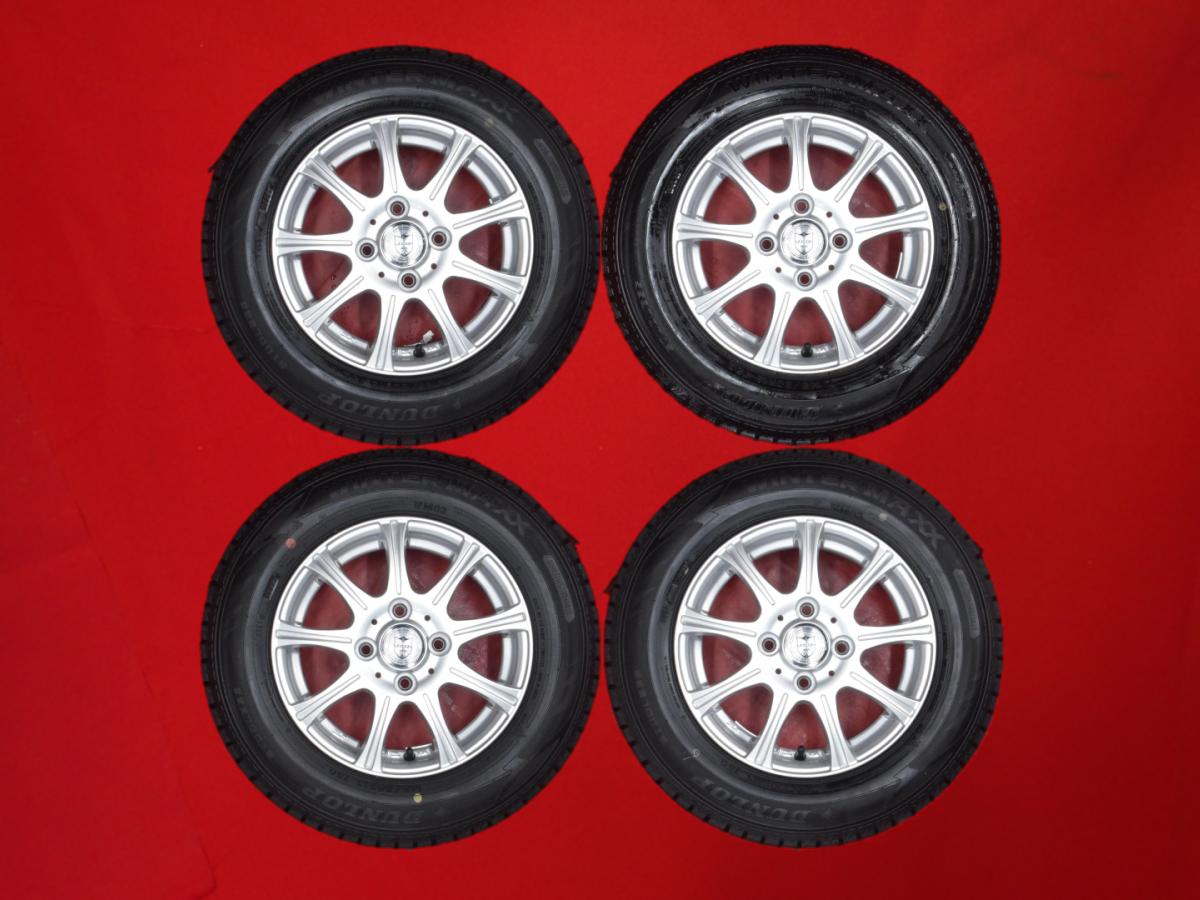 ダンロップ ウィンター MAXX 02(WM02) DUNLOP WINTER MAXX 02 145/80R13 75Q Joker SHOTT(ショット) 4Jx13 +45 4/100 シルバー(銀色)系 モコ ステラ リベスタ プレオ アルト バン ステラ キャロル エコ ムーヴ ワゴンR フレアワゴン エヌボックス プラス カスタム ミラ エッ