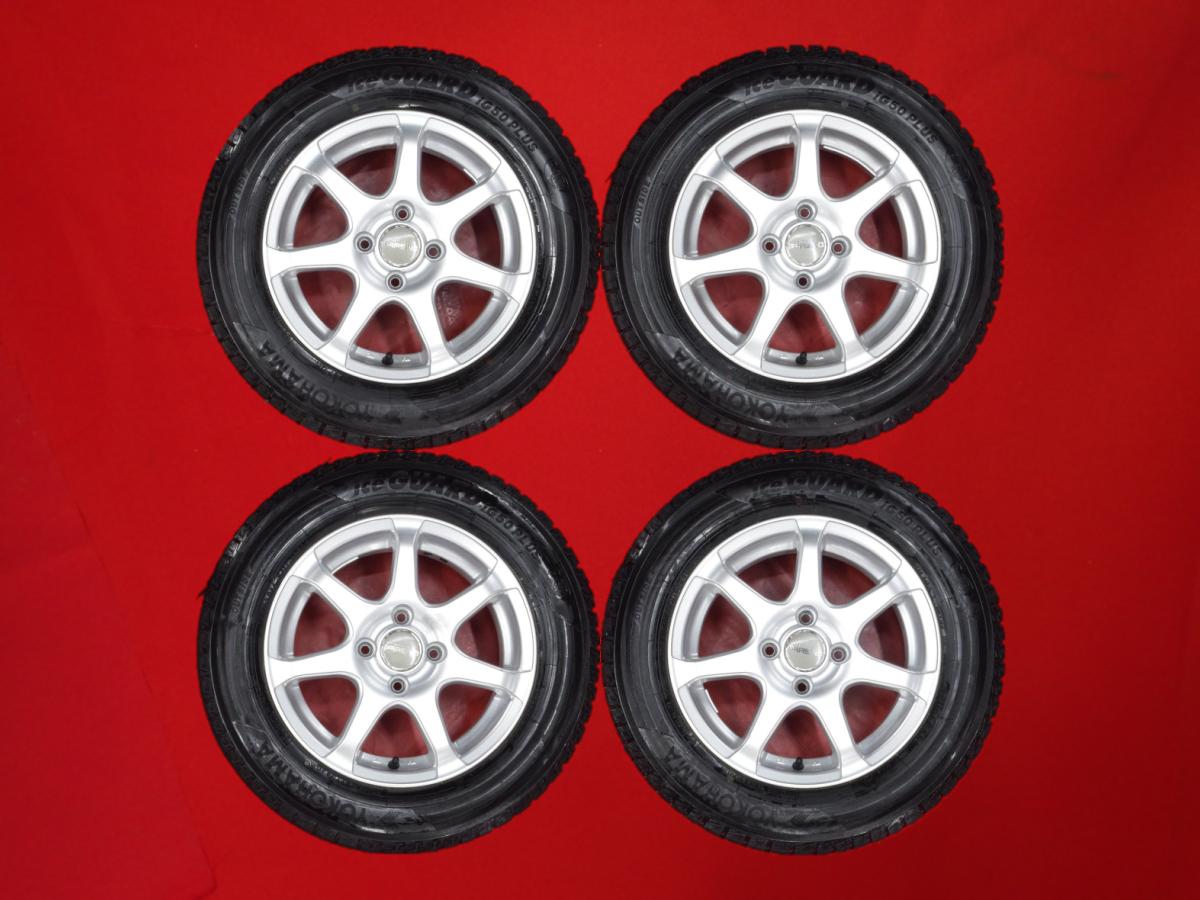 ヨコハマ アイスガード 5 プラス IG50 YOKOHAMA iceGUARD 5 PLUS IG50 175/70R14 84Q 7スポークタイプ 1P 5.5Jx14 +45 4/100 シルバー(銀色)系 ウイングロード カローラ カリーナ カローラ フィールダー ヴィッツ アクア シビック シャトル フィット ファミリア カローラ ア