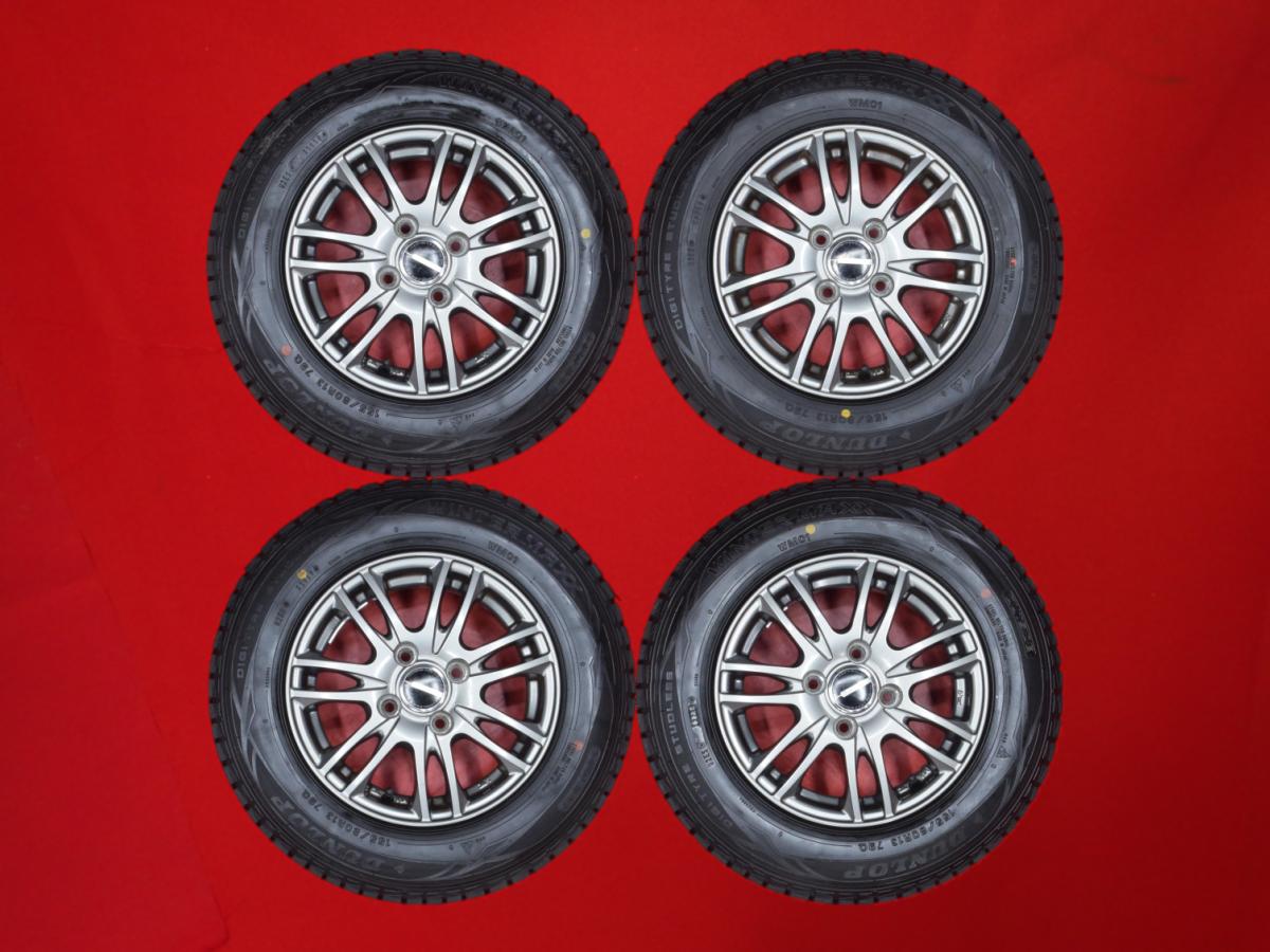 ダンロップ ウィンター MAXX 01(WM01) DUNLOP WINTER MAXX 01 155/80R13 79Q NEXTA 7スポーク 5Jx13 +36 4/100 ガンメタ系 ブーン ウイングロード カローラ ミラージュ ADワゴン マーチ ヴィッツ サニー ファミリア ワゴン ソシアル カルタス クレセント ファミリア パッソ