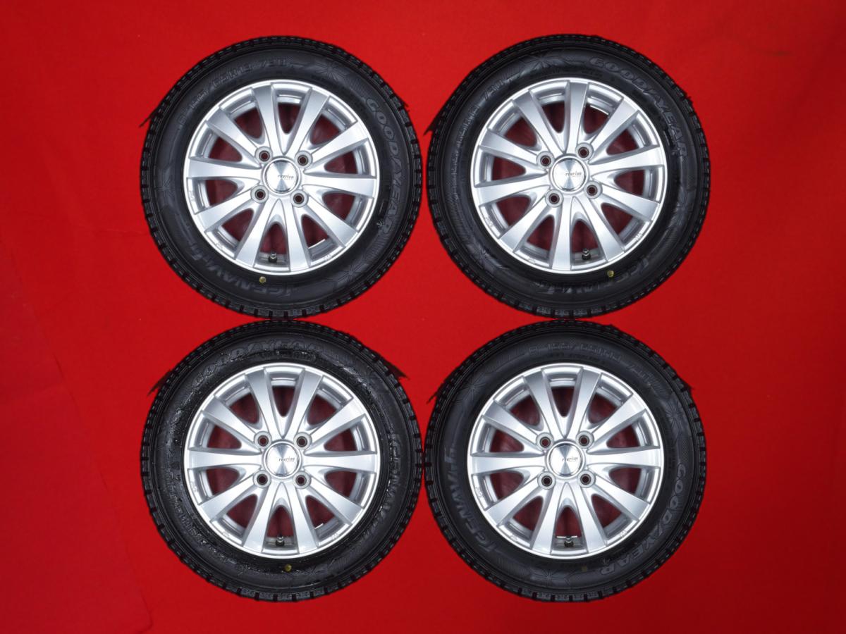 グッドイヤー アイスナビ 6 GOODYEAR ICENAVI 6 155/65R13 73Q RAVRION RS01 4Jx13 +45 4/100 シルバー(銀色)系 エッセ ゼスト スパーク ミラ MRワゴン Wit スピアーノ パレット パレット SW ミニカ モコ アルト バン ミラ ジーノ プレオ ルークス オッティ バン ストリート