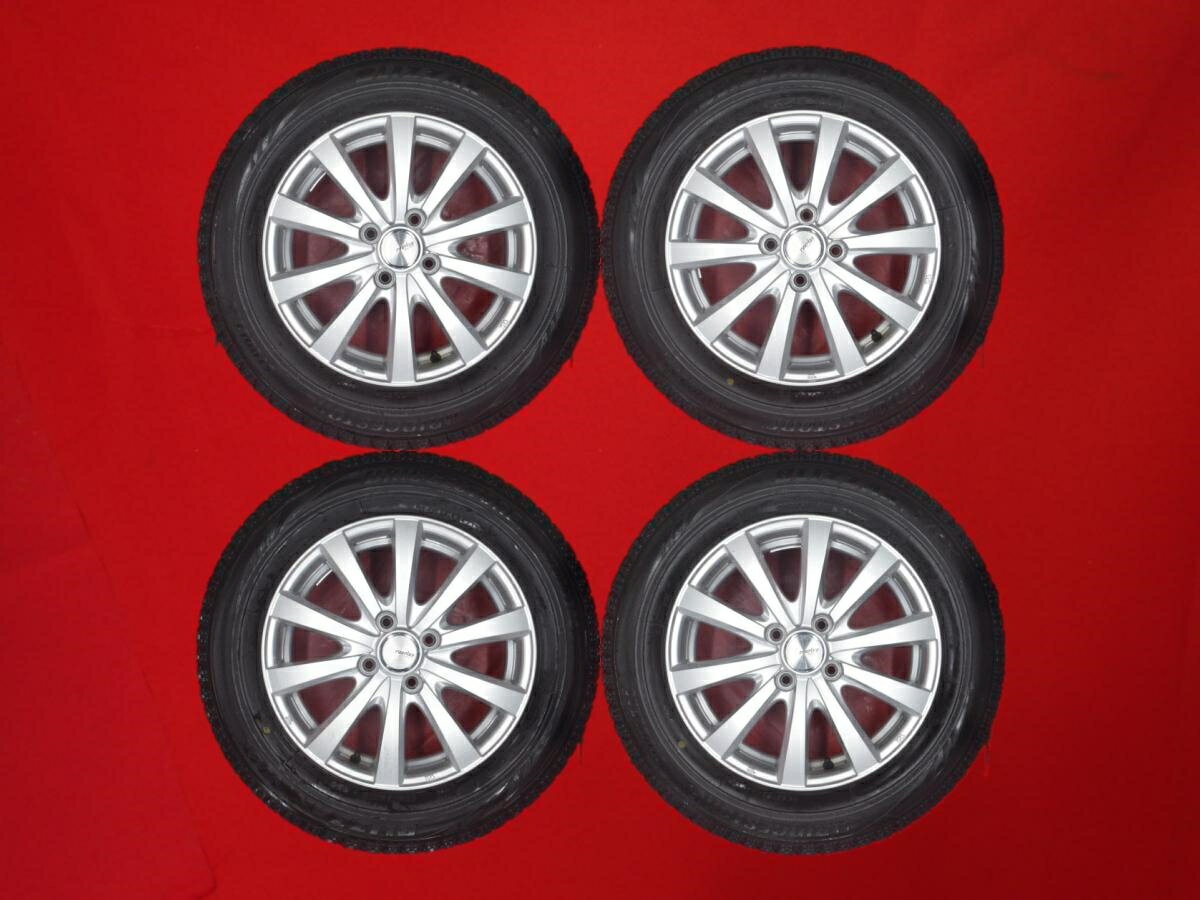 ブリヂストン ブリザック VRX BRIDGESTONE BLIZZAK VRX 185/65R15 88Q RAVRION RS01 5.5Jx15 42 4/100 シルバー(銀色)系 ノート ティーダ ラティオ ティーダ カローラ アクシオ ウイングロード ラクティス サンタナ ブルーバード シルフィ サニー マツダ2 デミオ カローラ