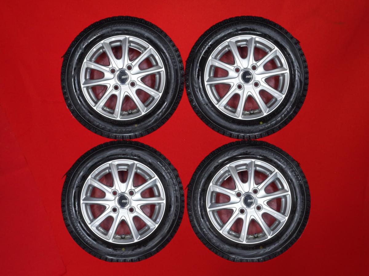 ブリヂストン ブリザック VRX BRIDGESTONE BLIZZAK VRX 155/65R13 73Q PREO L5 4Jx13 +45 4/100 ガンメタ系 オッティ ストリート バン フレアワゴン ムーヴ トラック ワゴンR トゥデイ トッポ モコ ミラ ジーノ アルト バン プレオ パレット パレット SW ミニカ eKスポーツ