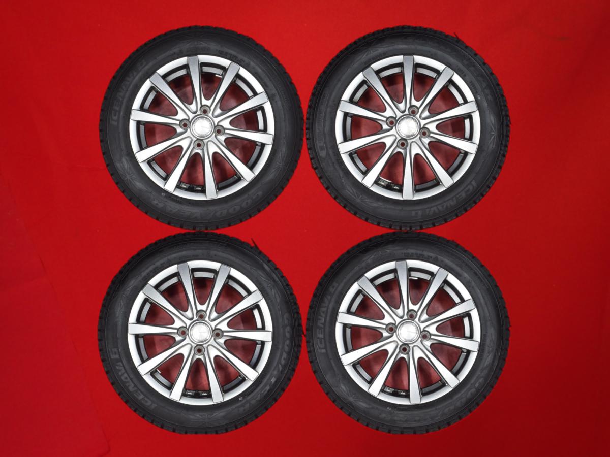 グッドイヤー アイスナビ 6 GOODYEAR ICENAVI 6 175/65R15 84Q GRASS RX 5.5Jx15 +42 4/100 ガンメタ系 サニー ヴィッツ カローラ フィールダー アクア iQ スイフト ミニ カローラ キューブ インサイト グレイス バレーノ ノート フィット イグニス