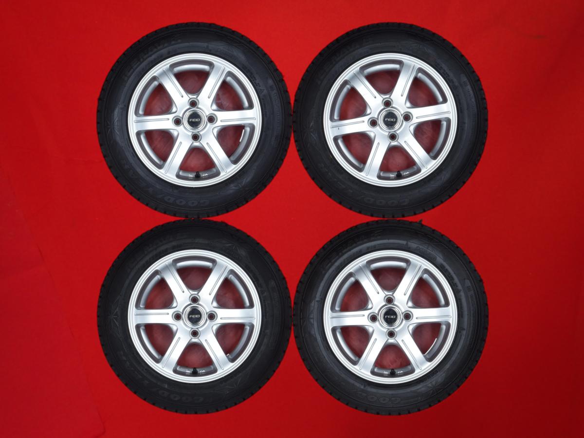 グッドイヤー アイスナビ 6 GOODYEAR ICENAVI 6 165/70R14 81Q FEID(フェイド) G6 5.5Jx14 +38 4/100 シルバー(銀色)系 iQ ブーン スイフト ポルテ ベルタ デミオ アクア スペイド マーチ ヴィッツ パッソ