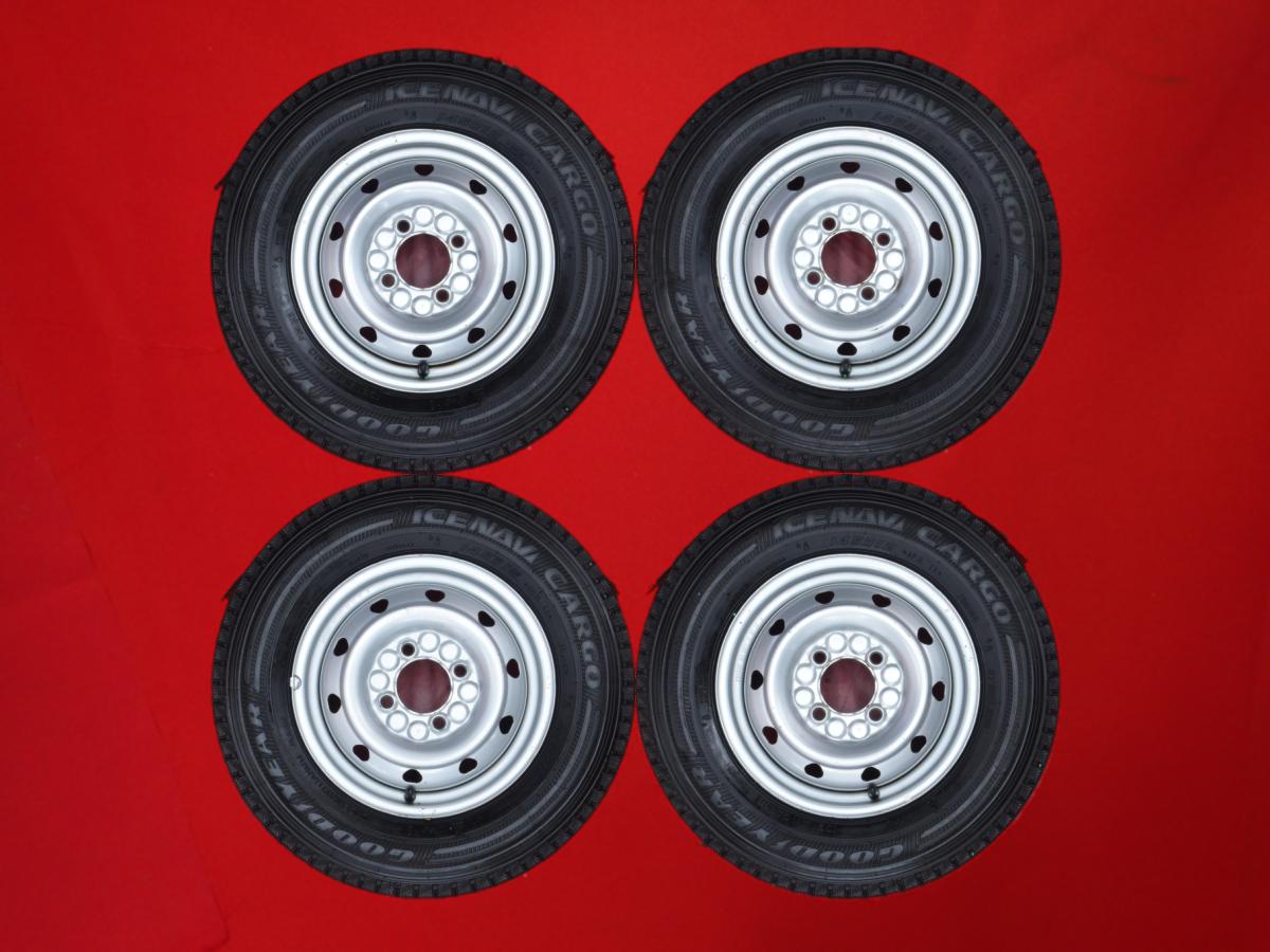 グッドイヤー アイスナビ カーゴ GOODYEAR ICENAVI CARGO 145R12 6PR マルチスチール 〈キャップ無〉 3.5Jx12 +45 4/100 シルバー(銀色)系 サンバー ディアス アクティ バン ミニキャブ-ミーブ トラック ミニキャブ トラック アクティ トラック トラック キャリィ バモス ス