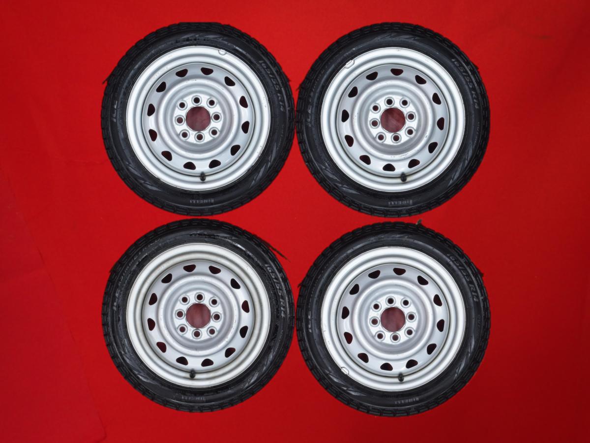 ピレリ アイス アシンメトリコ PIRELLI ICE ASIMMETRICO 165/55R14 72Q マルチスチール 〈キャップ無〉 4.5Jx14 +45 4/100 114.3 シルバー(銀色)系 ミラ エッセ MRワゴン Wit スピアーノ パレット タウンボックス ミニキャブ バン パレット SW ミニカ ミラ バン エブリイ モ