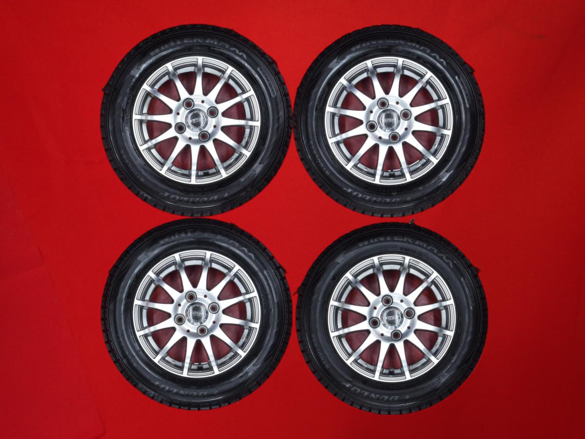 ダンロップ ウィンター MAXX 02(WM02) DUNLOP WINTER MAXX 02 155/70R13 75Q X-CROSS SPEED PREMIUM-12 4Jx13 +43 4/100 ガンメタ系 プレオ プラス ドミンゴ ミニカ トッポ ラピュタ ハイゼット カーゴ スクラムワゴン ケイ NV100 クリッパー トッポ BJ アトレー ワゴン ミ