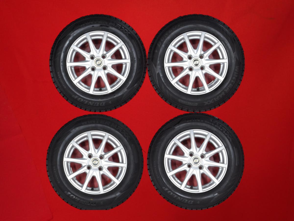 ダンロップ ウィンター MAXX 02(WM02) DUNLOP WINTER MAXX 02 185/70R14 88Q 10スポークタイプ 1P 5.5Jx14 +38 4/100 シルバー(銀色)系 ノート-eパワー カローラ アクシオ アレックス カローラ スパシオ ノート シビック ハイブリッド リベロ カローラ シビック カローラ ラ