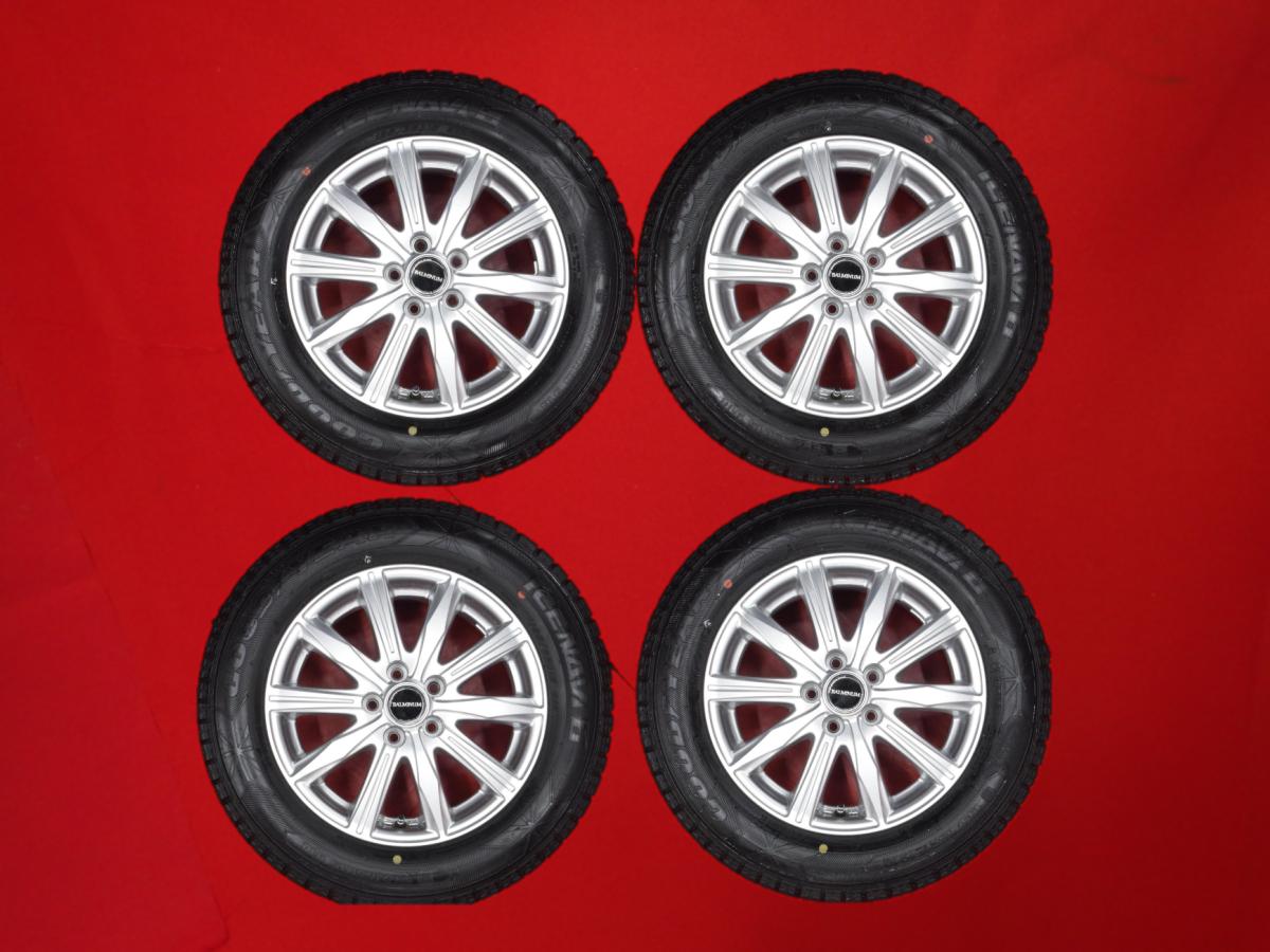 グッドイヤー アイスナビ 6 GOODYEAR ICENAVI 6 195/65R15 91Q バルミナ BALMINUM KR10 6Jx15 +43 5/100 シルバー(銀色)系 ウィッシュ アリオン プリウス ビスタ カローラ オーパ インプレッサ スポーツ カルディナ プリウスPHV プレミオ キャバリエ ビスタ アルデオ インプ