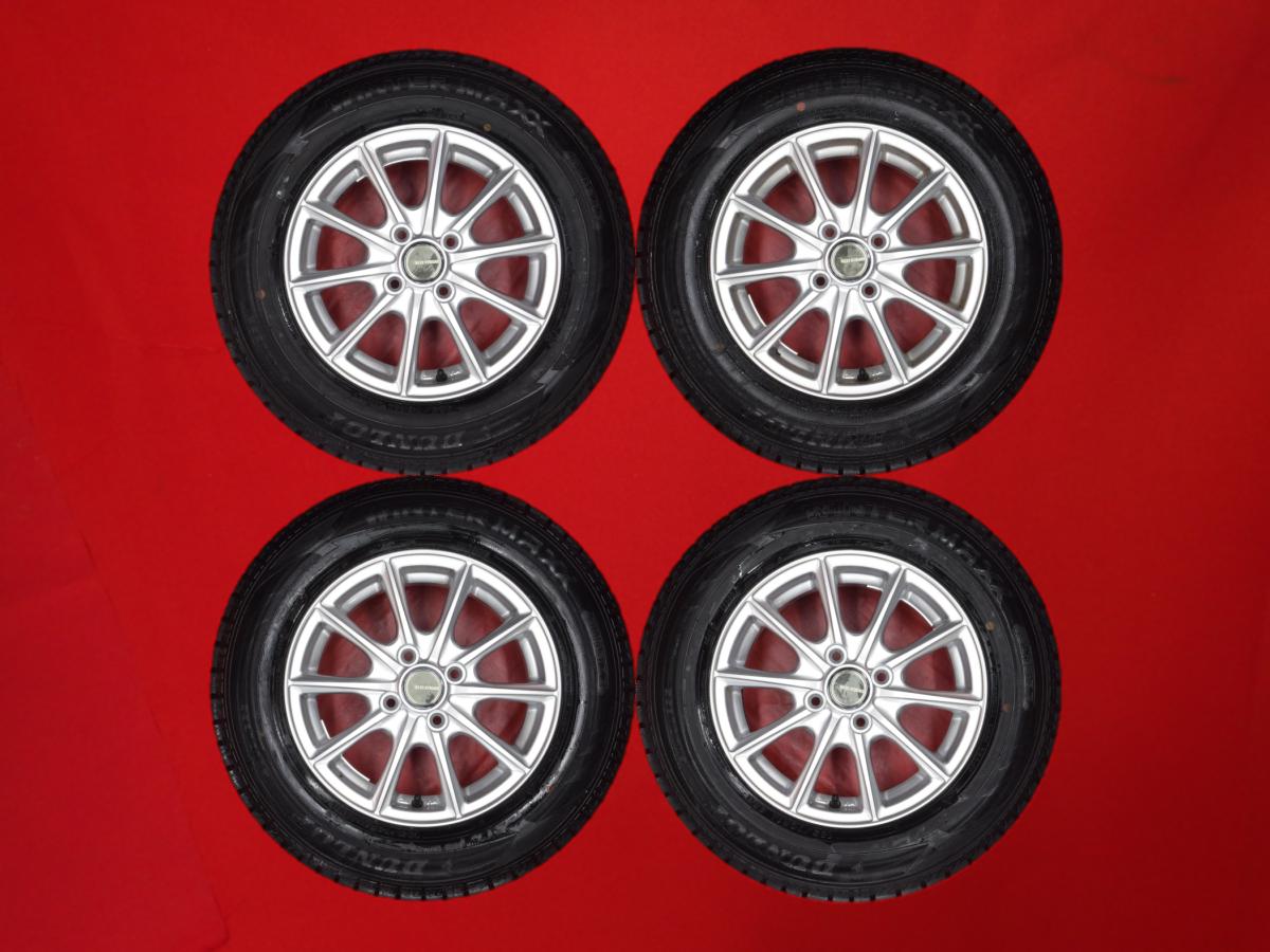 ダンロップ ウィンター MAXX 02(WM02) DUNLOP WINTER MAXX 02 185/70R14 88Q ECO FORME エコフォルム SE-15 5.5Jx14 +50 4/100 シルバー(銀色)系 シビック ハイブリッド リベロ カローラ サニー シビック フリード スパイク フリード ハイブリッド フリード スパイク ハイブ