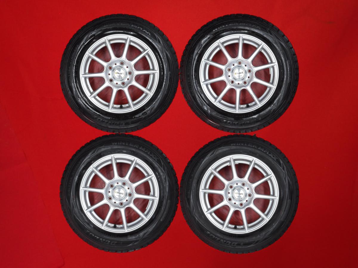 ダンロップ ウィンター MAXX 01(WM01) DUNLOP WINTER MAXX 01 205/65R15 94Q 10スポークタイプ 1P 6Jx15 +52 5/114.3 シルバー(銀色)系 クラウン セダン ステップワゴン アヴァンシア クレスタ ミレーニア ストリーム MPV センティア マークII MS-9 ステップワゴン スパーダ